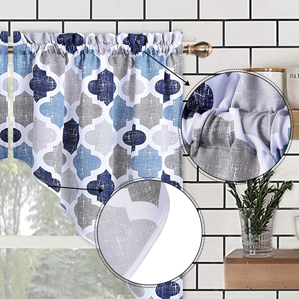 Swag Curtain Valances for Bathroom, Kitchen