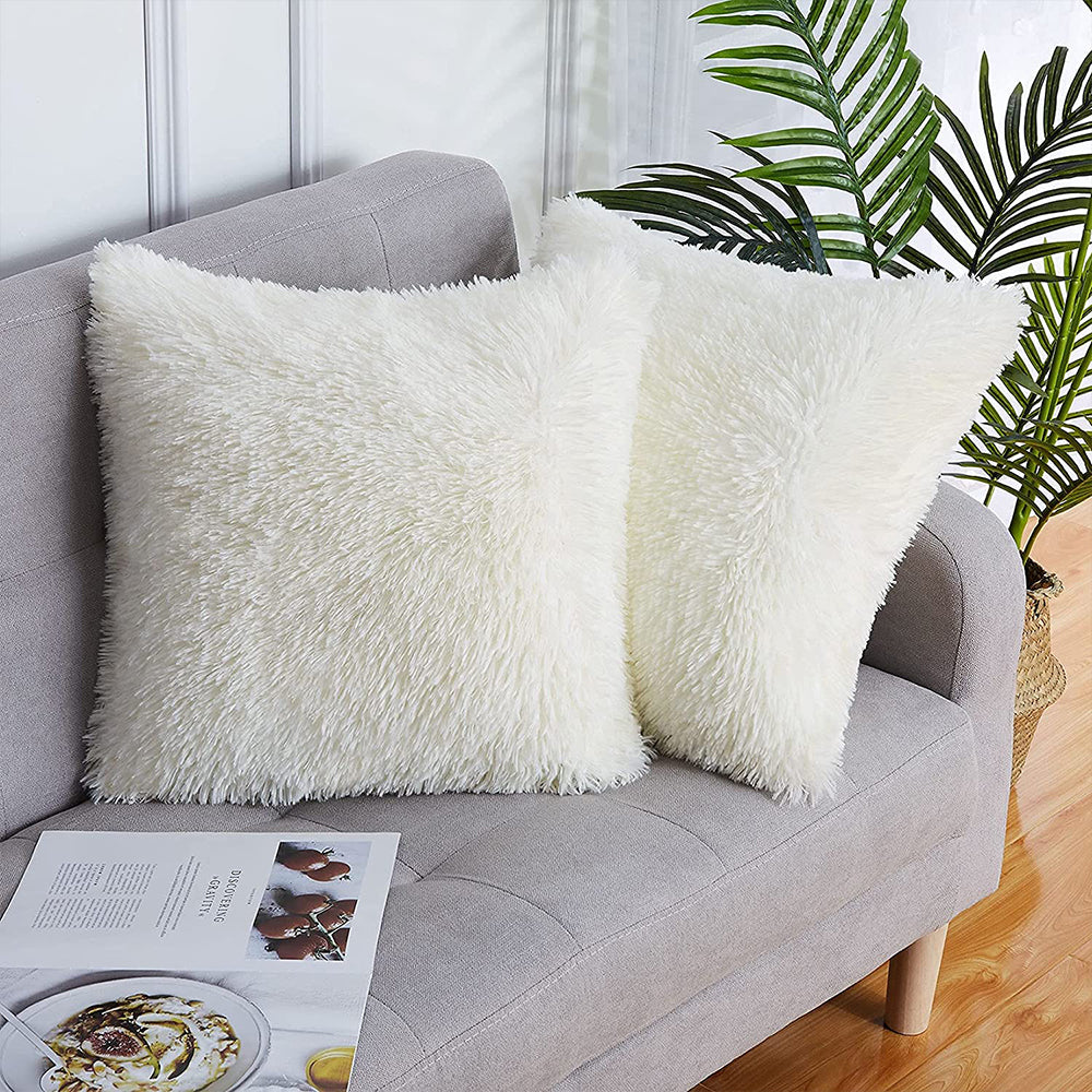 Faux Fur Throw Pillow Covers