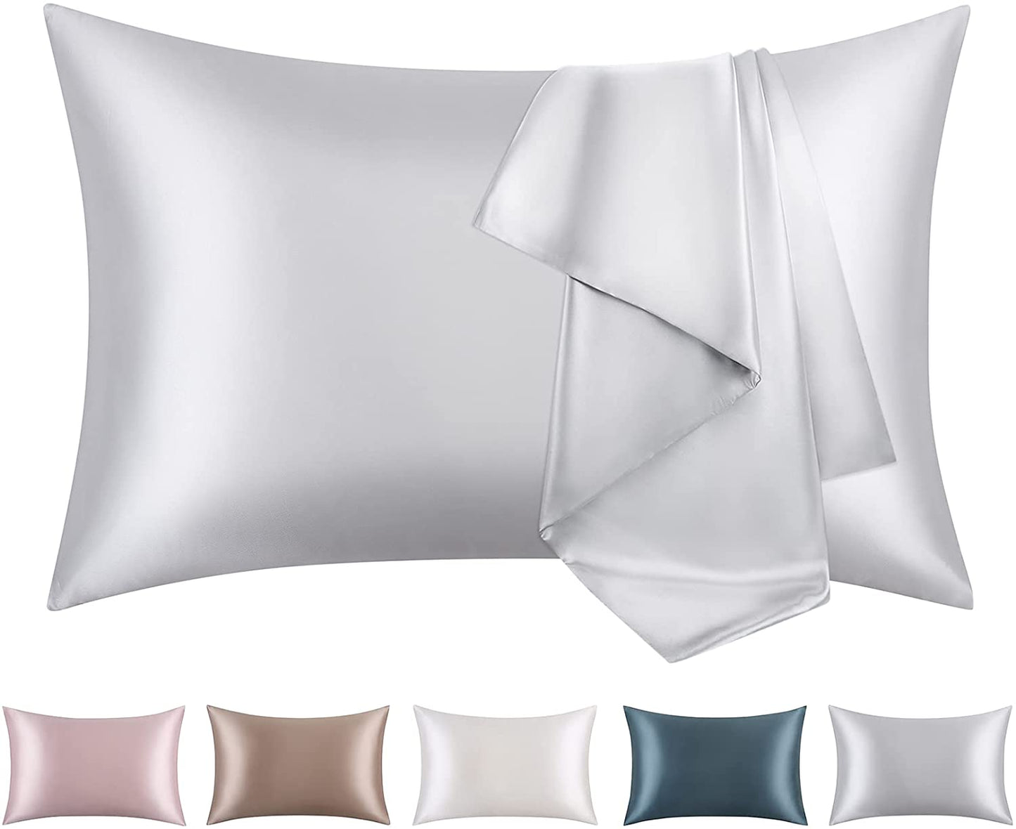 100% Pure Mulberry Silk Pillow Cases with Hidden Zipper 20*36 inch