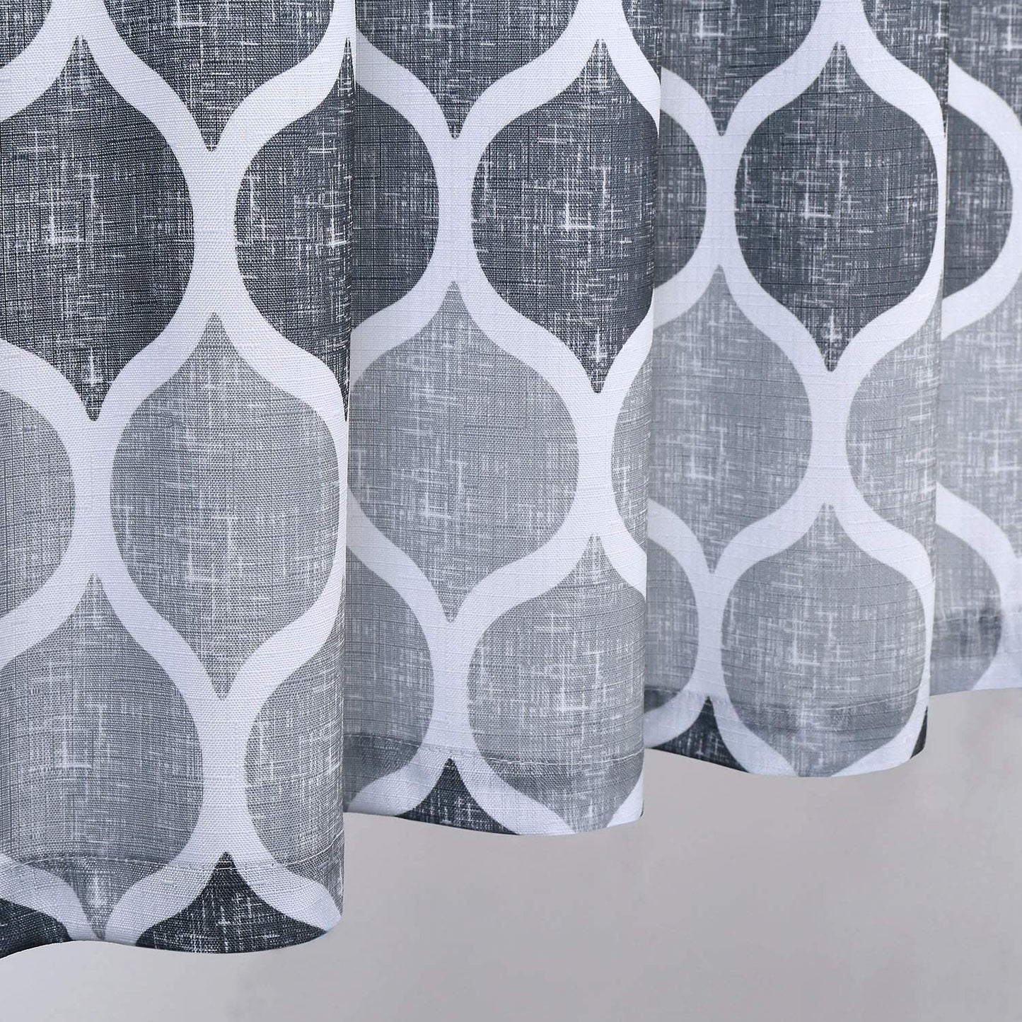 Valances for Kitchen Geometric Moroccan Printed