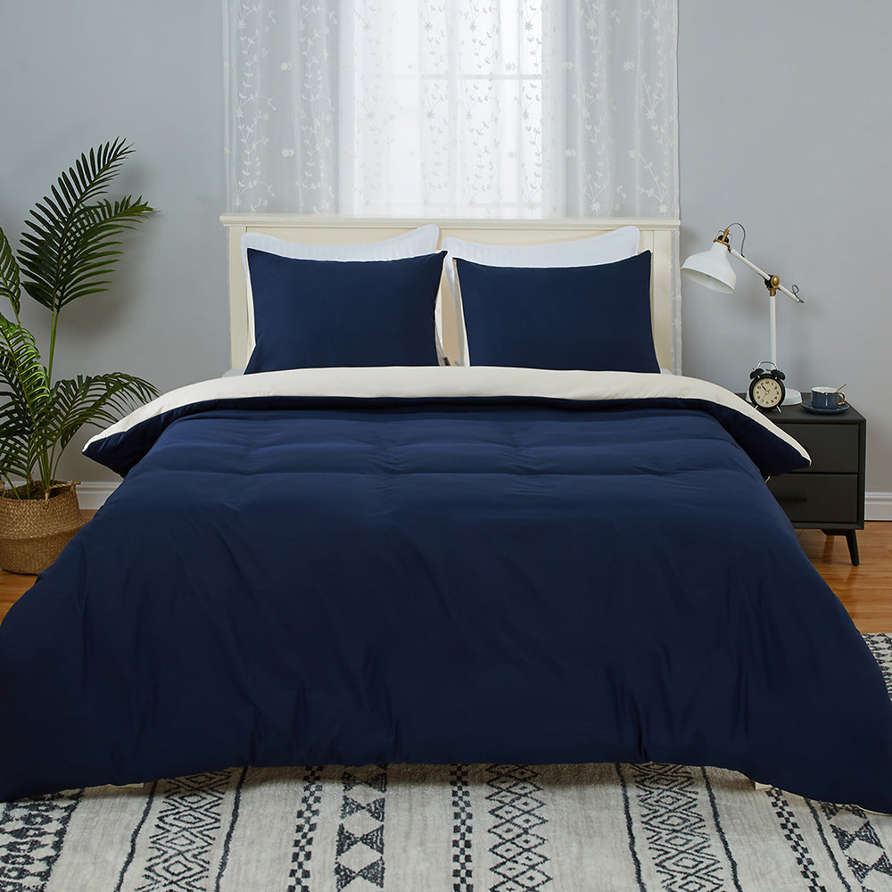 Double Brushed Microfiber Duvet Cover Set