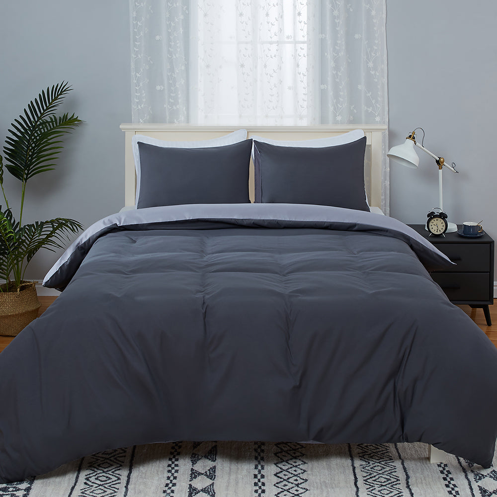 Double Brushed Microfiber Duvet Cover Set