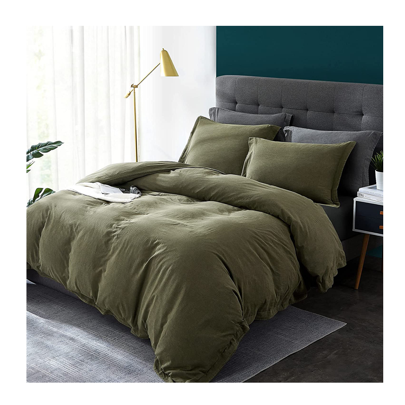 100% Washed Cotton Duvet Cover Set