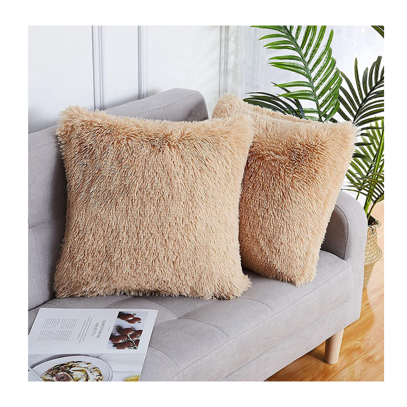 Faux Fur Throw Pillow Covers